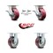 Service Caster 5 Inch Kingpinless Poly on Aluminum Caster Brakes/Swivel Locks 2 Rigid SCC, 2PK SCC-KP30S520-PAR-SLB-BSL-2-R-2 - alternate 3